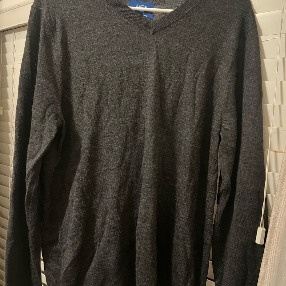 Apt. 9 Charcoal V-Neck Sweater